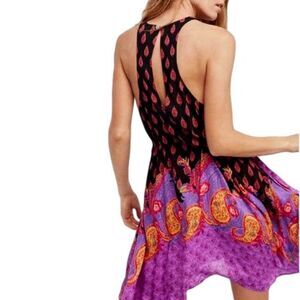 Free People RENDEZVOUS Dress ~Boho ~ Asymmetrical ~ Halter Neckline ~ XS ~ NEW